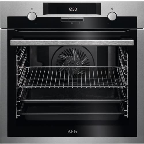 Электрический духовой шкаф AEG BEE431310M серебристый