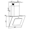 Вытяжка каминная Gorenje WHI626E6B черный/серый