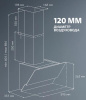 Вытяжка наклонная Simfer SM61L черный