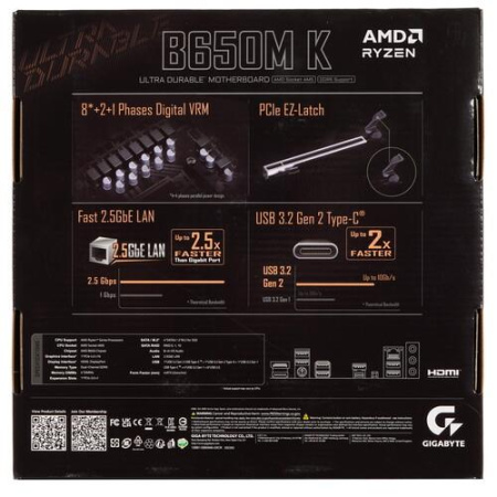 Материнская плата GIGABYTE B650M K